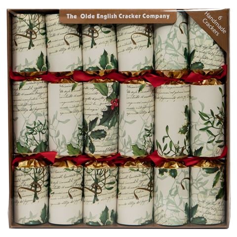 Olde English Cracker Co - Bonbons Holly & Mistletoe 6pce