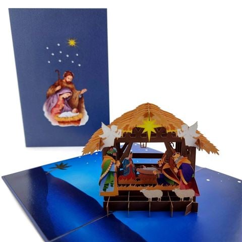 Colorpop Nativity Scene Pop Up Card - Peter's of Kensington