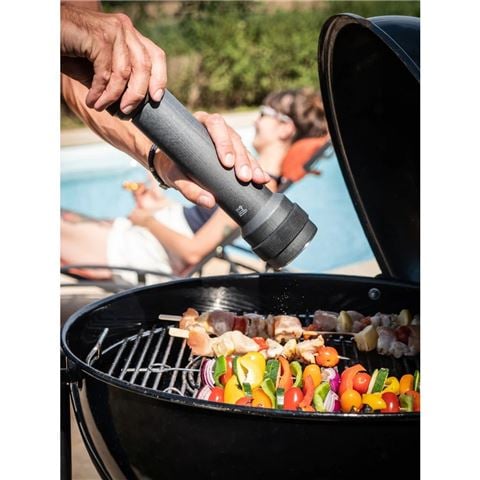 Peugeot BBQ Pepper Mill w/LED Light Graphite Wood 30cm - Peter's of Kensington