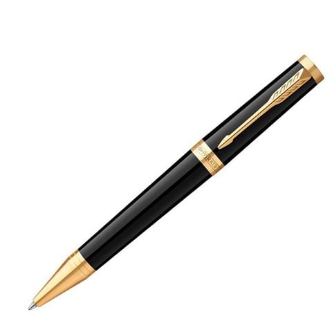 Parker - Ingenuity Black Lacquer Gold Trim Ballpoint Pen