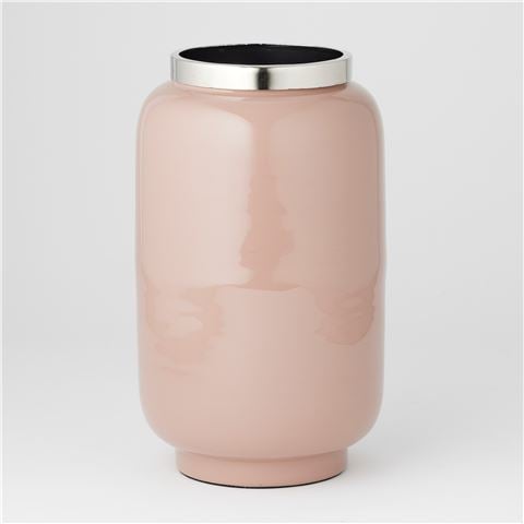 Mirabella - Glossy Metal Mirabella Vase Dusty Pink Large 19x30cm