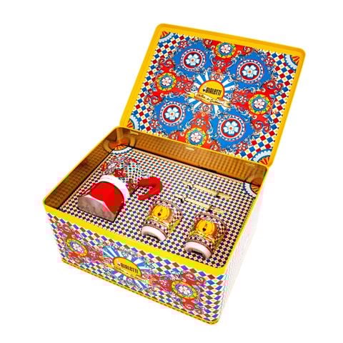 Bialetti - Ltd Ed. Dolce & Gabbana 2-Cup Moka Express Maker & Cup Set 5pce