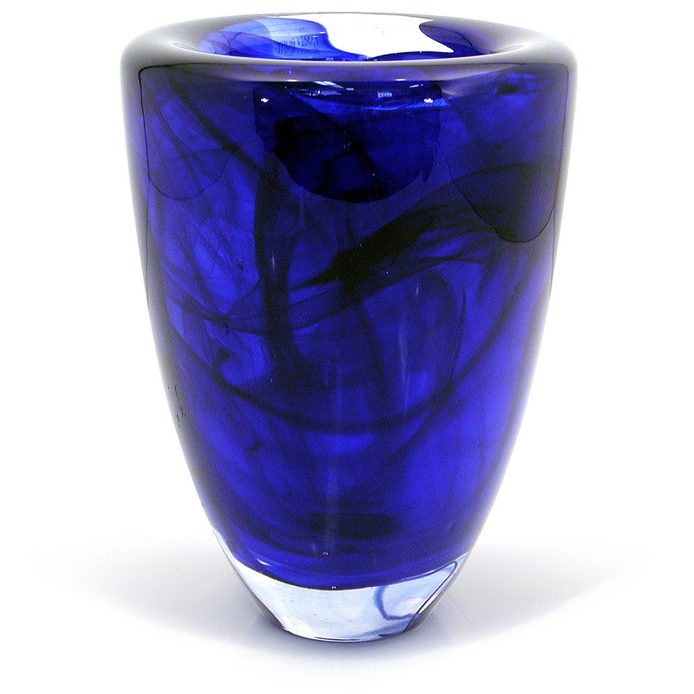 Kosta Boda Atoll Vase Blue