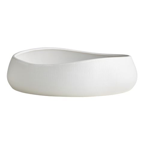 Ecology Bisque Oval Bowl White 30cm - Peter's of Kensington