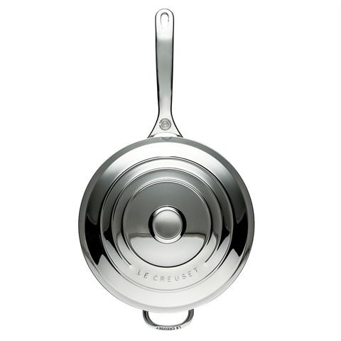 Le Creuset Signature 3-Ply Stainless Steel Sauté Pan w/Lid 26cm/4.3L - Peter's of Kensington