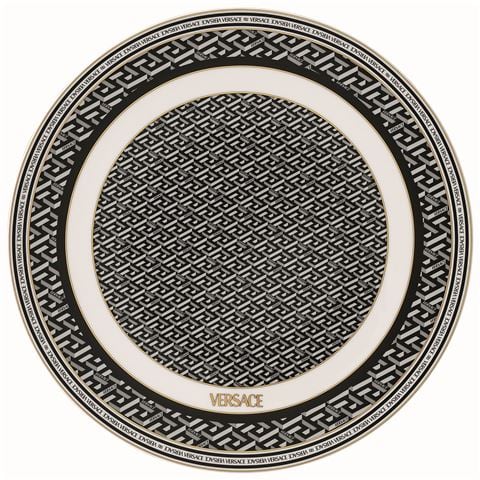 Versace - La Greca Signature Black Service Plate 33cm