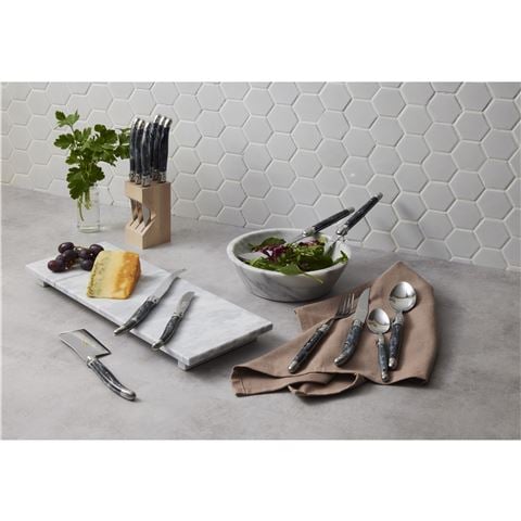 Laguiole - Debutante Cutlery Marbled Grey Set 24pce