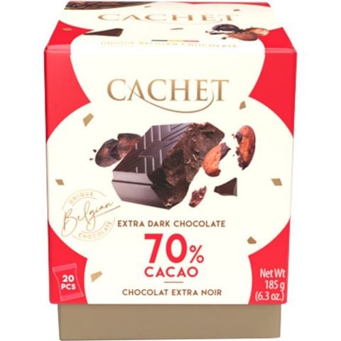 Cachet - Extra Dark Chocolate Cube Gift Box 185G