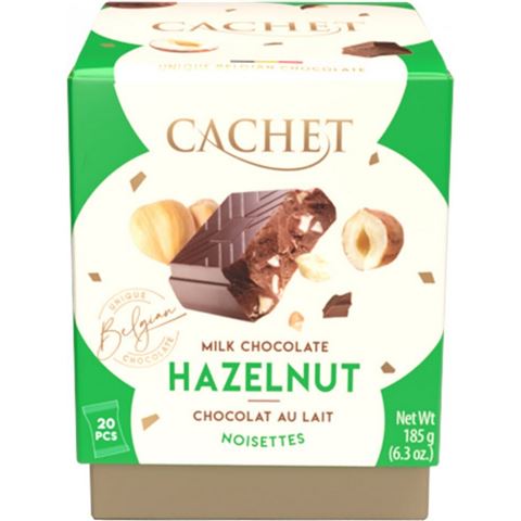 Cachet - Hazlenut Milk Chocolate Cube Gift Box 185g
