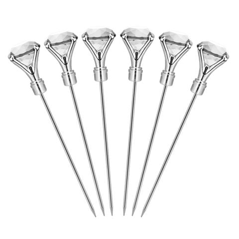 Final Touch - Diamond Cocktail Picks Set 6pce