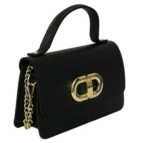 Marlafiji Pat Mini Leather Handbag Black - Peter's of Kensington