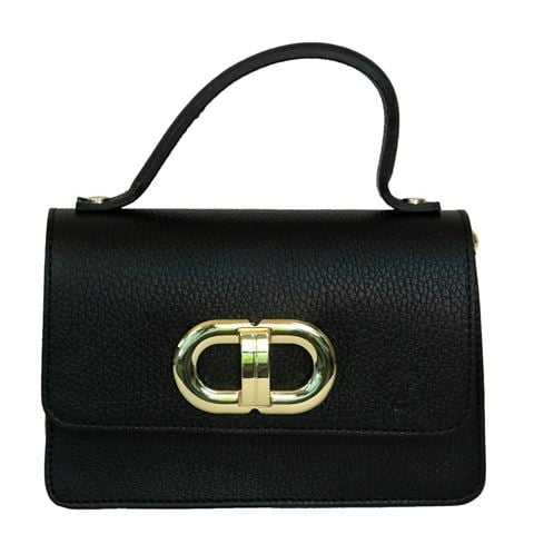 Marlafiji Pat Mini Leather Handbag Black - Peter's of Kensington