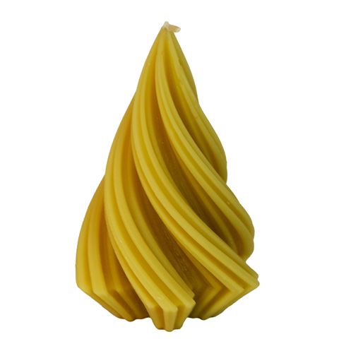 Love Ally - Swirl Tree Beeswax Candle Yellow