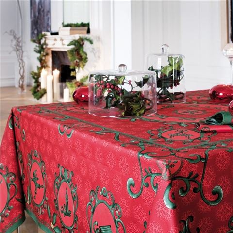 Beauville - Winter Tablecloth Red/Green 170x310cm