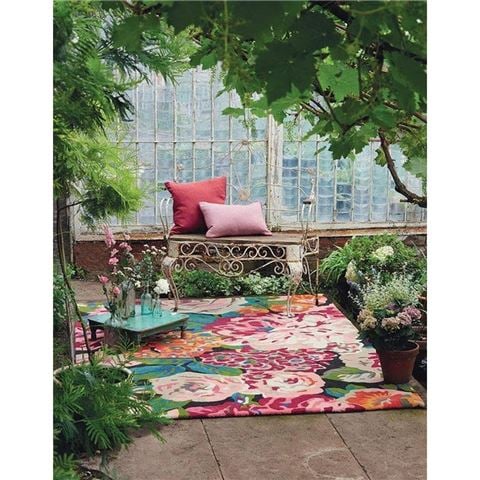 Sanderson - Rose & Peony Rug Cerise 350x250cm