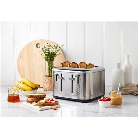 KitchenAid - 5KMT4109ASX Core 4-Slice Toaster Stainless Steel