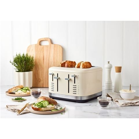 KitchenAid - 5KMT4109AAC Core  4-Slice Toaster Almond Cream