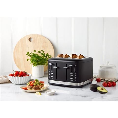 KitchenAid - 5KMT4109ABM Core 4-Slice Toaster Matte Black