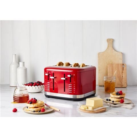 KitchenAid - 5KMT4109AER Core 4-Slice Toaster Empire Red