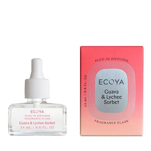 Ecoya - Guava & Lychee Sorbet Plug-In Diffuser Fragrance Flask