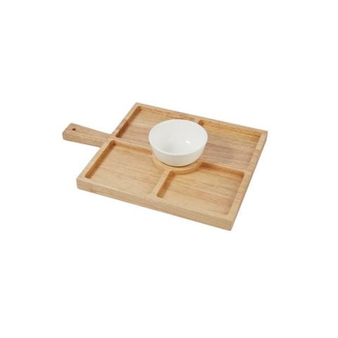 Davis & Waddell - Essentials Serving Board w/Ceramic Bowl 2pce