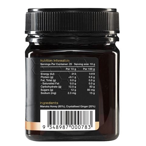Nature's Gold Manuka Honey With Ginger 250g - Peter's of Kensington