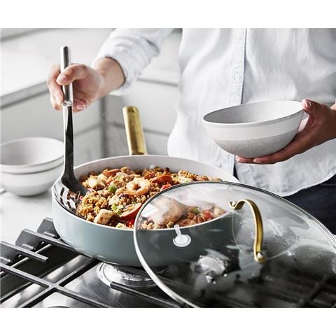 Greenpan - Padova  Saute Pan w/Lid Smokey Sky Blue 28cm/3.6L