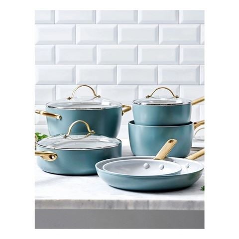 Greenpan - Padova Cookware Set Smokey Sky Blue 6pce
