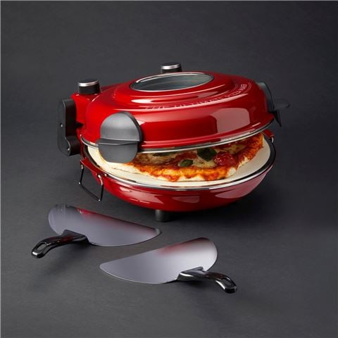 Masterpro - The Ultimate Pizza Oven w/Window & Paddles Red