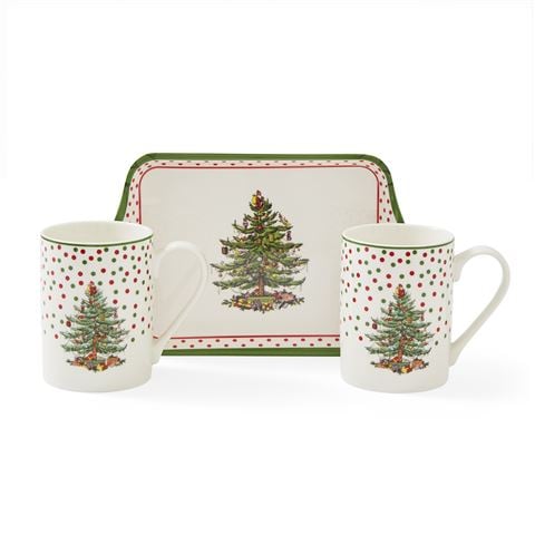 Spode Polka Dot Mug & Tray Set 3pce - Peter's of Kensington