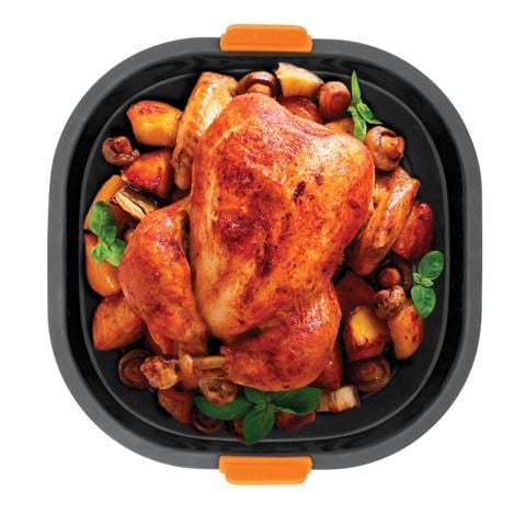 Bakemaster - Silicone Collapsible Square Air Fryer Insert