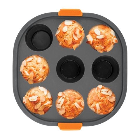 Bakemaster - Silicone Collapsible 9 Cup Mini Muffin Air Fryer Insert