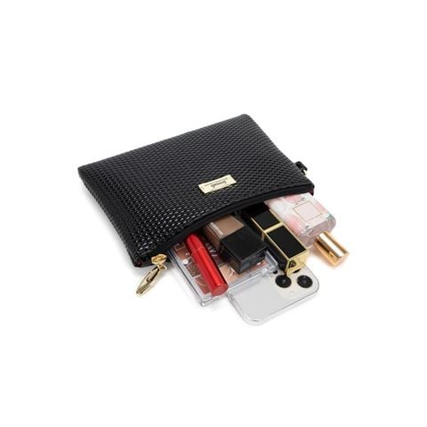 Serenade Leather - Cosmo Clutch Black