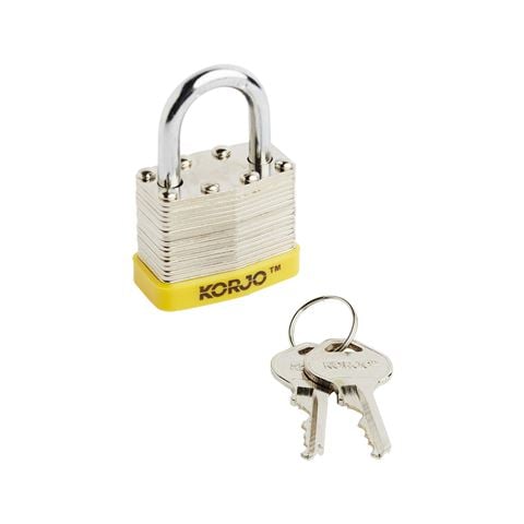 Korjo Laminated Steel Padlock 40mm - Peter's of Kensington