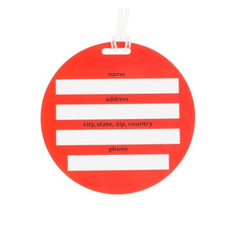 Korjo - Luggage ID Tag Set Smiley Assorted Colours 2pce