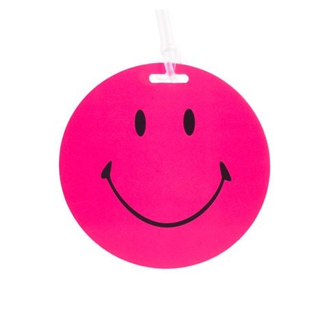 Korjo - Luggage ID Tag Set Smiley Assorted Colours 2pce