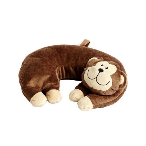 Korjo - Kids Squinchy Travel Pillow Monkey