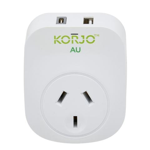 Korjo - USB Adaptor w A+C For Australia