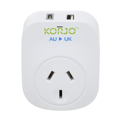 Korjo - USB Adaptor w A+C For The UK