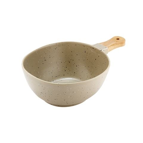 Ladelle - Sanctuary Terrazzo Large Bowl w/Serve Stick Taupe