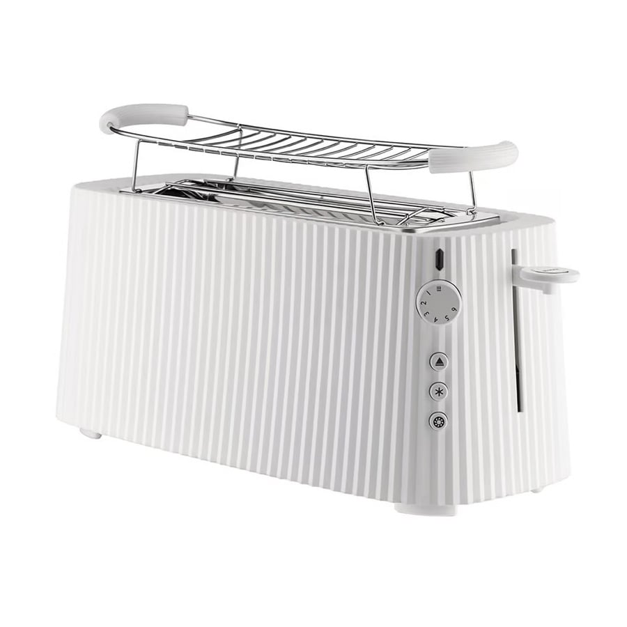 Alessi Plisse Four-Slice Toaster White MDL15 W/AU