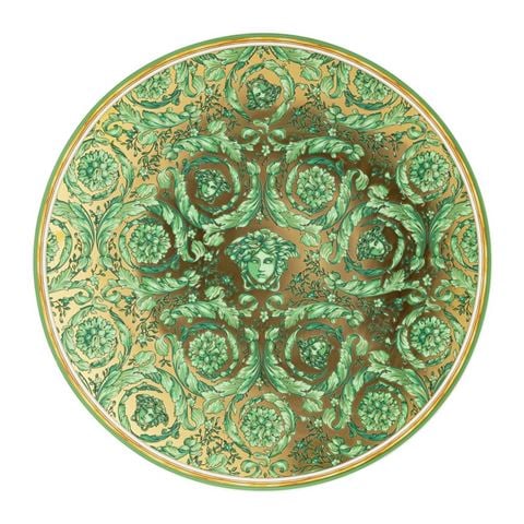 Versace - Medusa Garland Green Christmas Plate 33cm