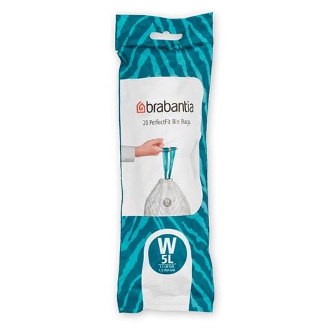 Brabantia - Perfectfit Bin Liners Code W 5L Pack 20pce