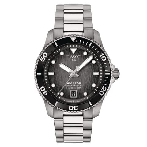 Tissot - Seastar 1000 Powermatic 80 Black Dial 40mm T1208071105100