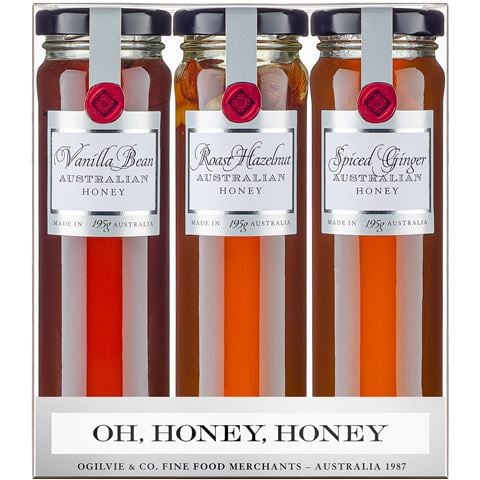 Ogilvie & Co Oh Honey Honey Tall Trio Gift Set 3pce - Peter's of Kensington