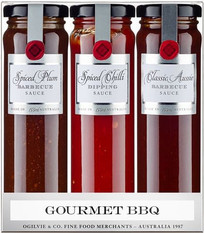 Ogilvie & Co Gourmet BBQ Tall Trio Gift Set 3pce - Peter's of Kensington