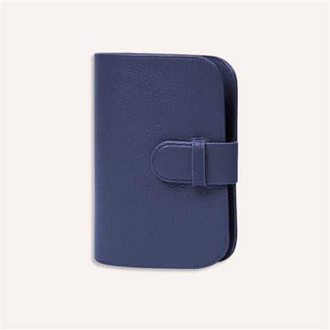 Hector Saxe - Leather Bridge Case w/2 Card Decks Bleu de France