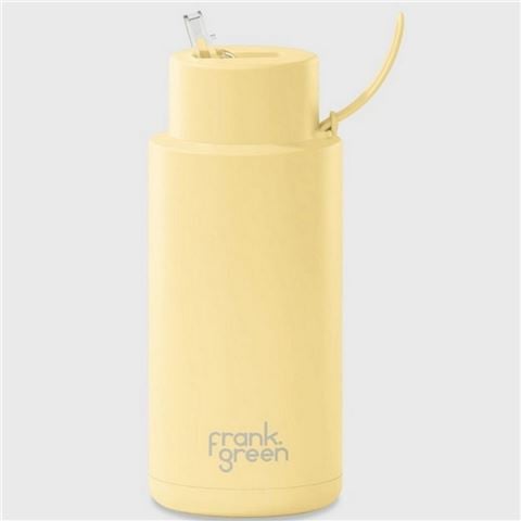 Frank Green - Ceramic Reusable Bottle w/Straw Lid Buttermilk 1L