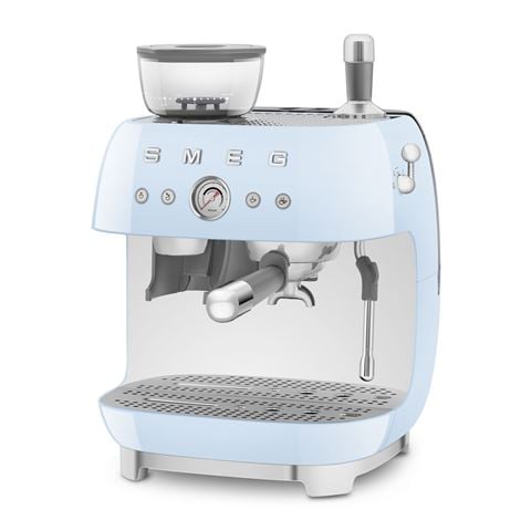 Smeg 50's Style Espresso Machine Blue EGF03PBAU - Peter's of Kensington