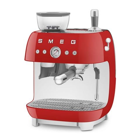 Smeg - 50's Style Espresso Machine Red EGF03RDAU